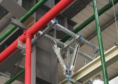 藤县该抗震支架的整体式支吊架结构协调性好